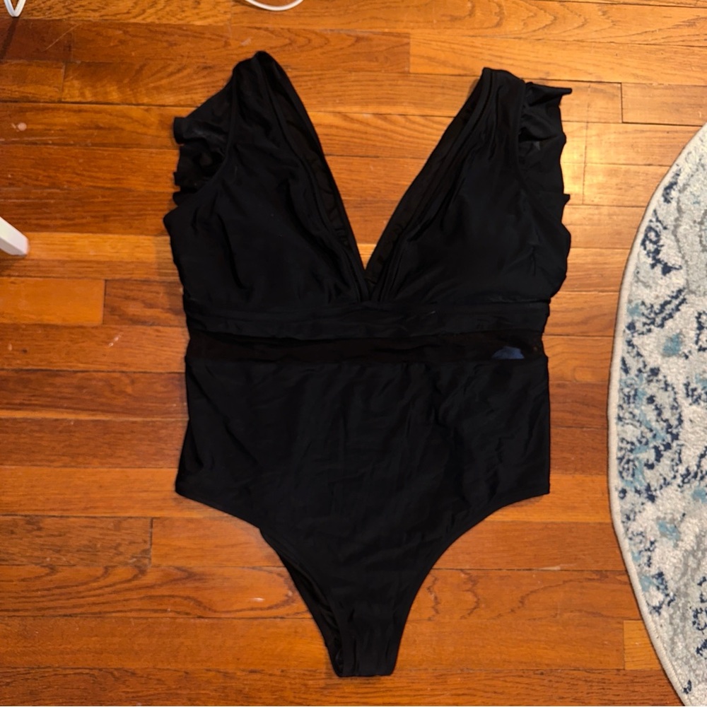 Cupshe Black One Piece 3X